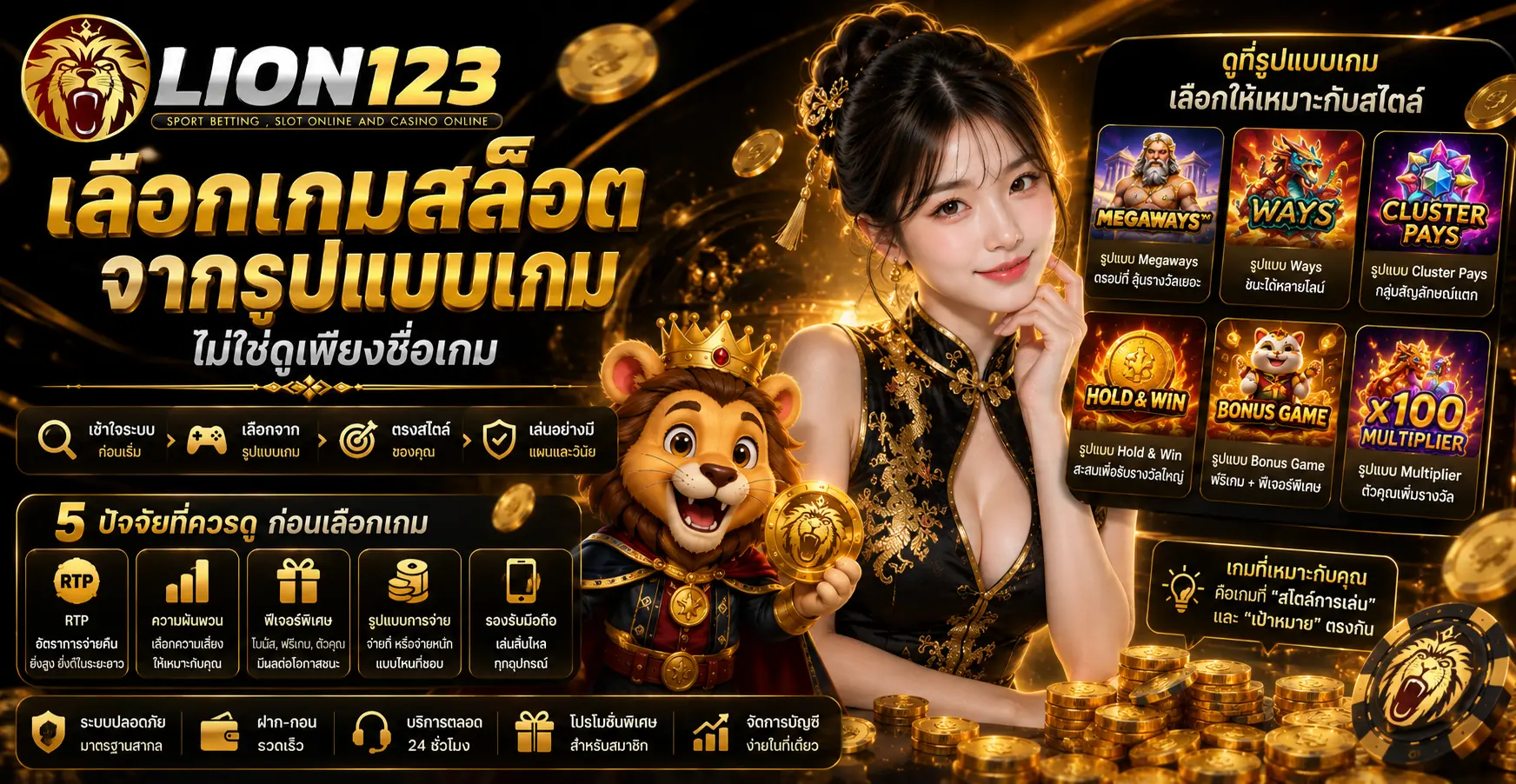 เลือกเกมสล็อตจากรูปแบบเกม ไม่ใช่ดูเพียงชื่อเกม