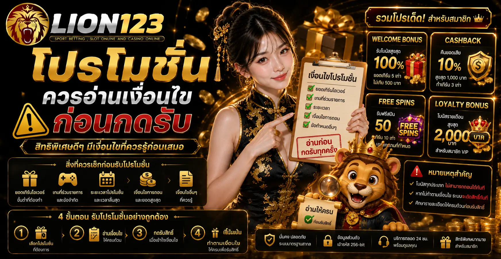 โปรโมชั่นควรอ่านเงื่อนไขก่อนกดรับ